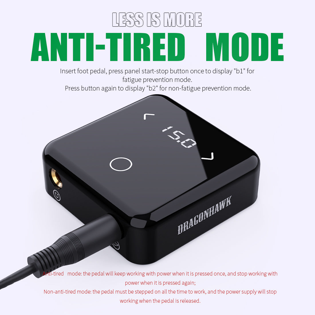 Dragonhawk Tattoo Power Supply Dual Mode Start-Up for Tattoo Machines - Dragonhawktattoos