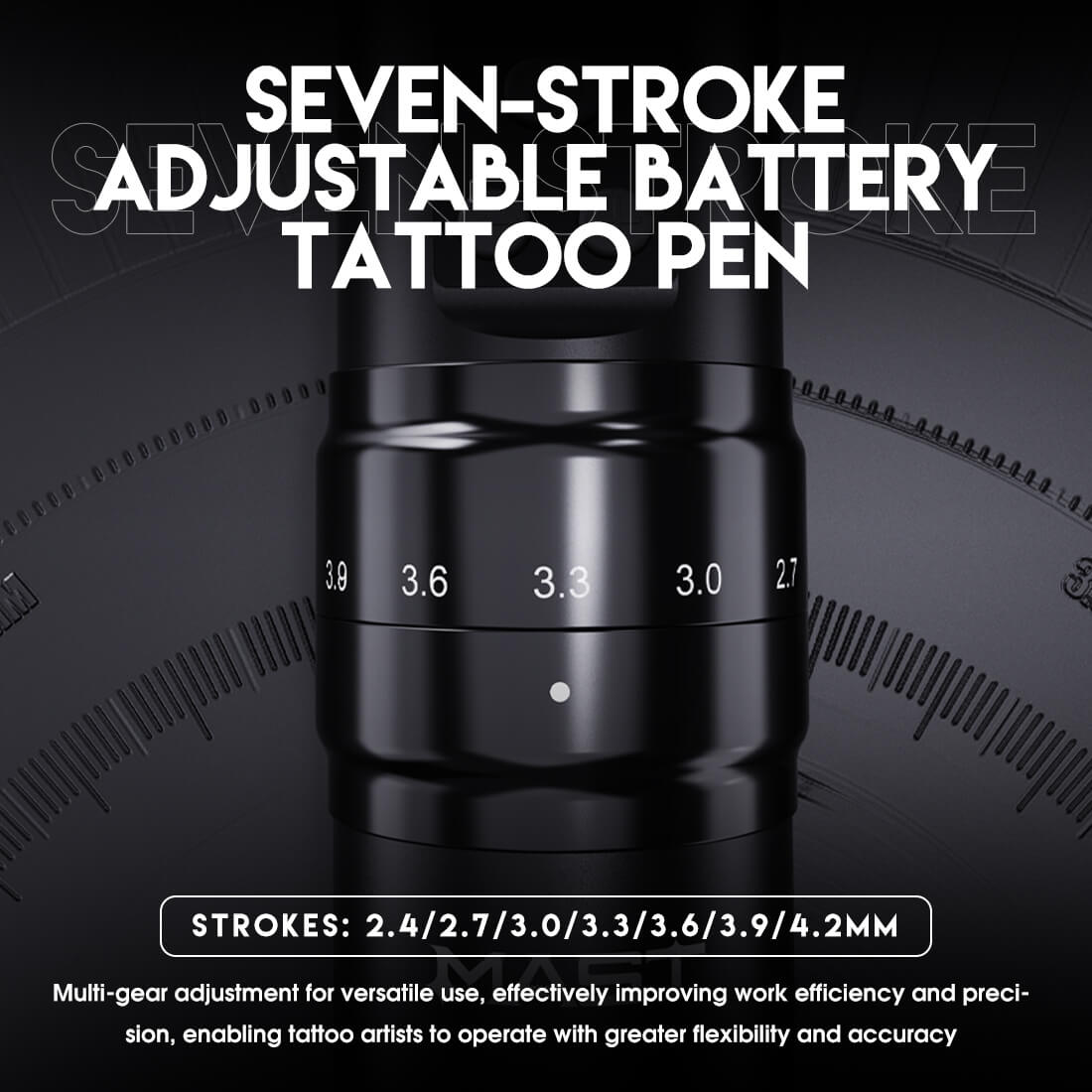 Dragonhawk Mast Fold2 Pro Machine Pen Wireless Professional Bundle (2 Batteries ver.) - Dragonhawktattoos