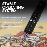 Dragonhawk Mast Fold2 Pro Machine Pen Wireless Professional Bundle (2 Batteries ver.) - Dragonhawktattoos