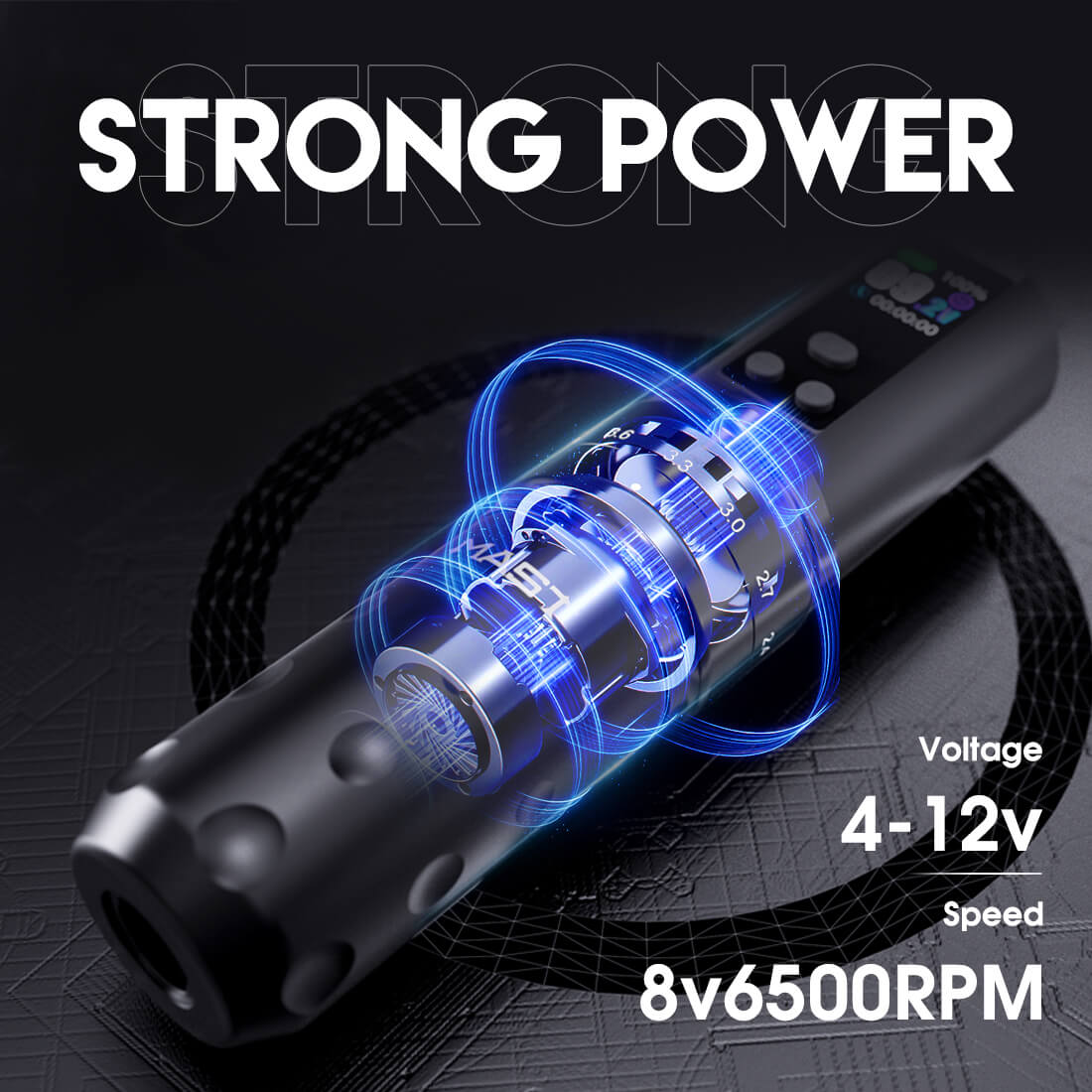 Dragonhawk Mast Fold2 Pro Machine Pen Wireless Professional Bundle (2 Batteries ver.) - Dragonhawktattoos