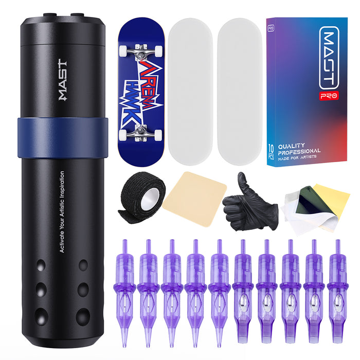 Mast A3 Wireless Tattoo Gun Rotary Pen Kit 3.5mm Stroke Length - Dragonhawktattoos