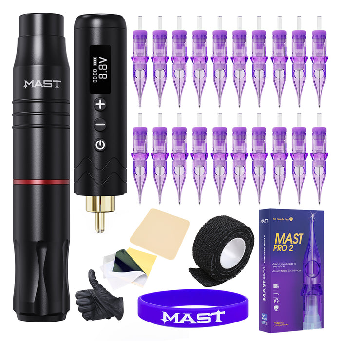 Mast Tour2 Tattoo Batteries Kit Wireless Tattoo Pen Machine - Dragonhawktattoos