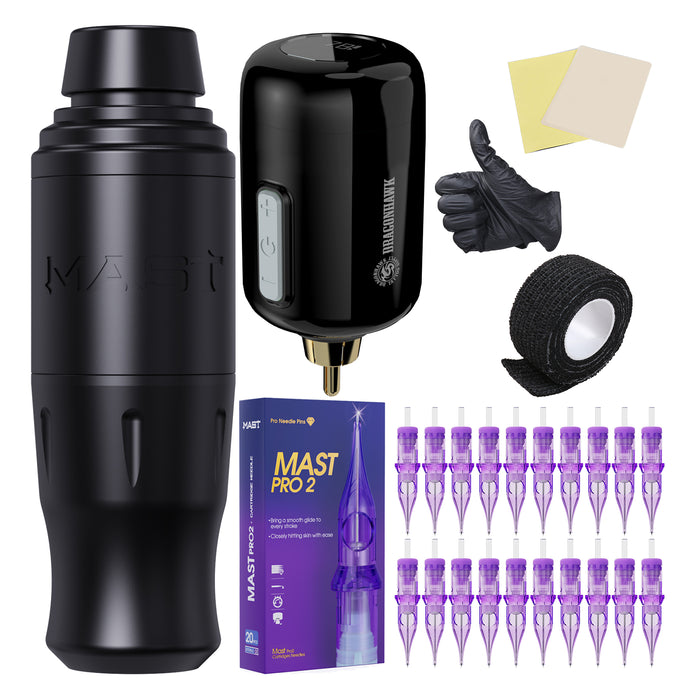 Mast Sensor2 Wireless Tattoo Pen Machine Kit - Dragonhawktattoos