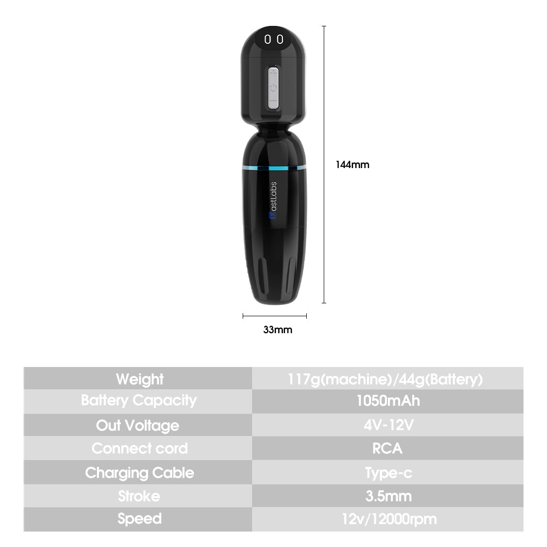 Mast S7 Wireless Tattoo Pen Machine Kit - Dragonhawktattoos