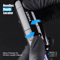 Mast Sensor 4.0MM Tattoo Machine T1 Wireless Battery Kit - Dragonhawktattoos