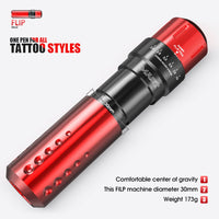 Mast Flip Rotary Tattoo Pen Machine Wireless Battery Kit - Dragonhawktattoos