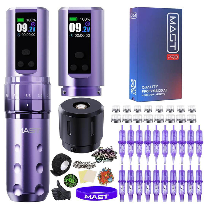 Dragonhawk Mast Fold2 Pro Machine Pen Wireless Professional Bundle (2 Batteries ver.) - Dragonhawktattoos