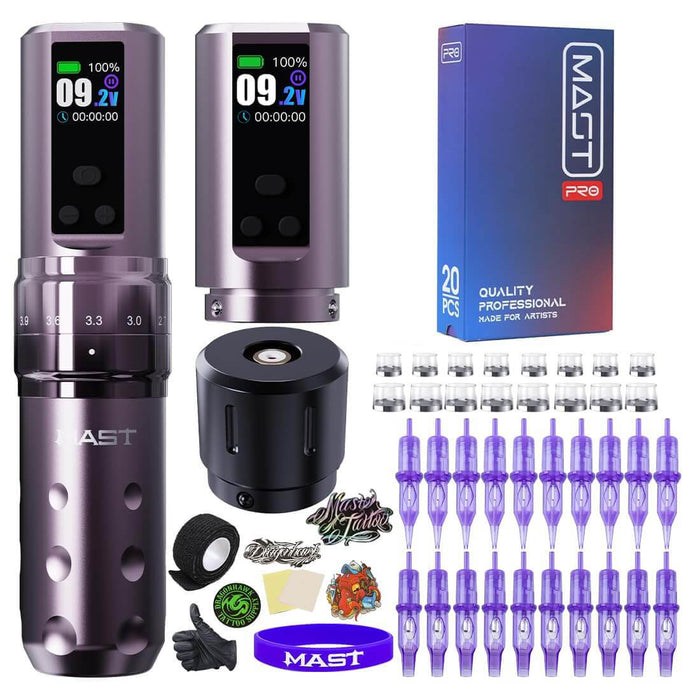 Dragonhawk Mast Fold2 Pro Machine Pen Wireless Professional Bundle (2 Batteries ver.) - Dragonhawktattoos