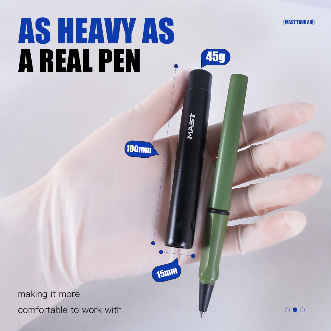 Mast Tattoo Pen Machine with 2.3mm Stroke Length | Mast Tour Air - Dragonhawktattoos