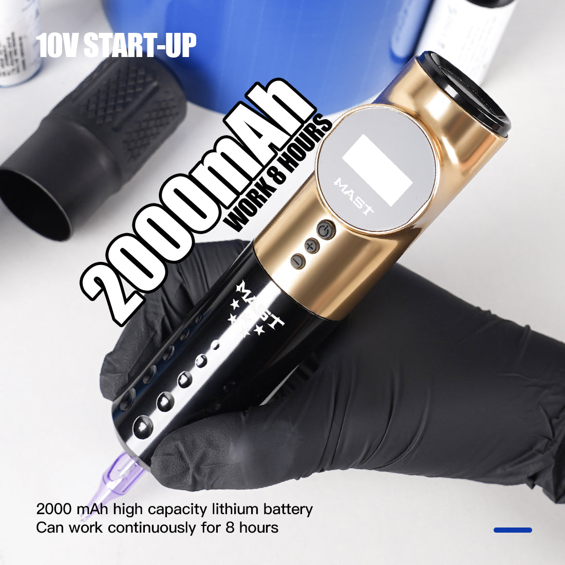 Mast Tattoo Archer Pro 5 Star Series Wireless Tattoo Pen Machine - Dragonhawktattoos