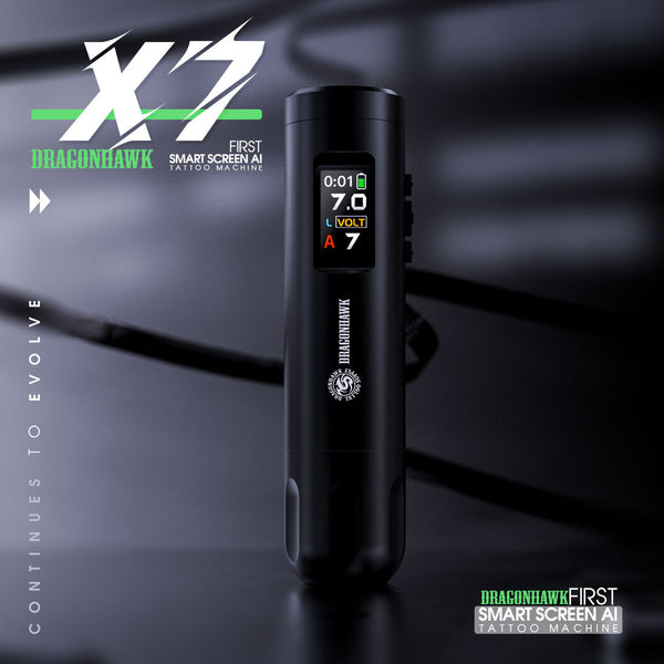 Dragonhawk X7 Wireless Tattoo Machine - Dragonhawktattoos