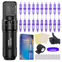Dragonhawk Fold Pro Rotary Tattoo Machine With Dual Battery Kit - Dragonhawktattoos
