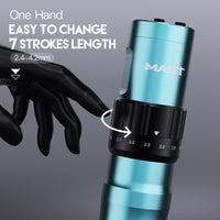 Mast Tattoo Fold2 Wireless Tattoo Pen Machine with 7-Stroke Length - Dragonhawktattoos