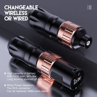 Mast Tattoo Fold2 Wireless Tattoo Pen Machine with 7-Stroke Length - Dragonhawktattoos