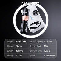 Mast Tattoo Fold2 Wireless Tattoo Pen Machine with 7-Stroke Length - Dragonhawktattoos