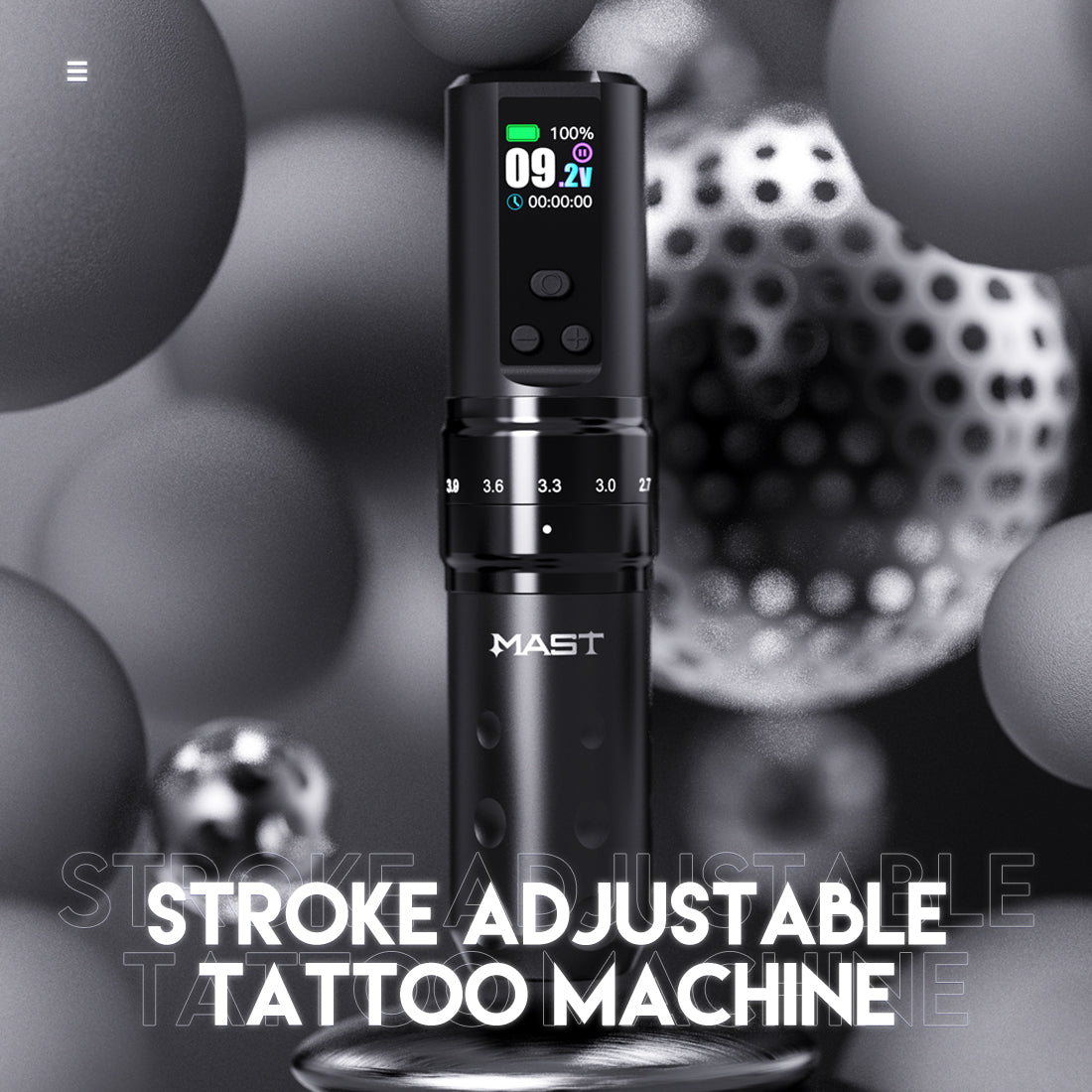 Mast Fold2 Pro Wireless Tattoo Pen Machine 2 Replaceable Batteries - Dragonhawktattoos
