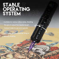 Mast Tattoo Fold2 Pro Wireless Pen Machine 2.4-4.2mm Strokes Length Changeable - Dragonhawktattoos