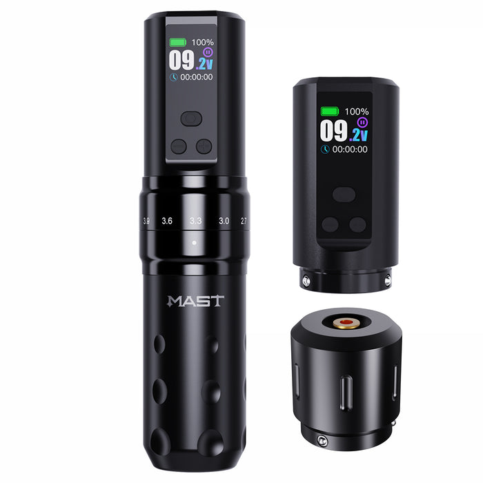 Mast Fold2 Pro Wireless Tattoo Pen Machine 2 Replaceable Batteries - Dragonhawktattoos