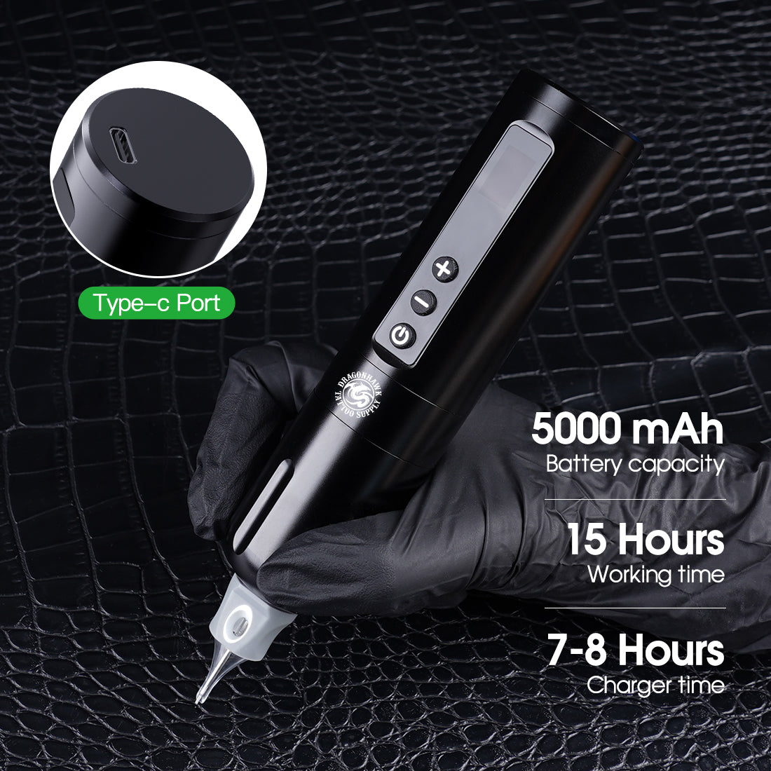 Dragonhawk X10 Wireless Tattoo Pen Machine - Dragonhawktattoos