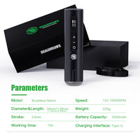 Dragonhawk X10 Wireless Tattoo Pen Machine - Dragonhawktattoos