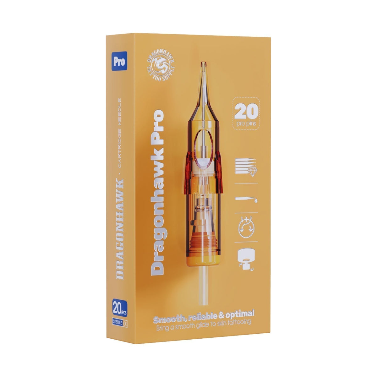 Dragonhawk Pro Tattoo Cartridges Needles 0.35MM Magnum (20PCS) - Dragonhawktattoos