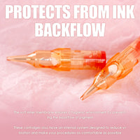 Dragonhawk Pro Tattoo Cartridges Needles 0.35MM Round Shader (20PCS) - Dragonhawktattoos