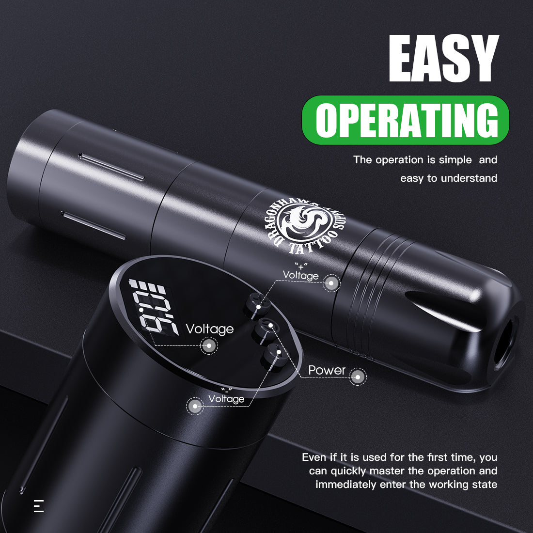 Dragonhawk X3 Tattoo Pen Wireless Battery Kit - Dragonhawktattoos