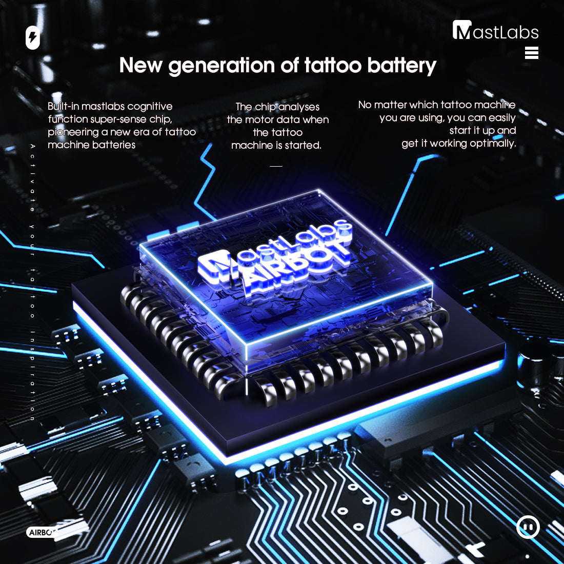 Tattoo Kit | Wireless Mast Tour with MastLabs Airbot Smart Battery Cartridges - Dragonhawktattoos