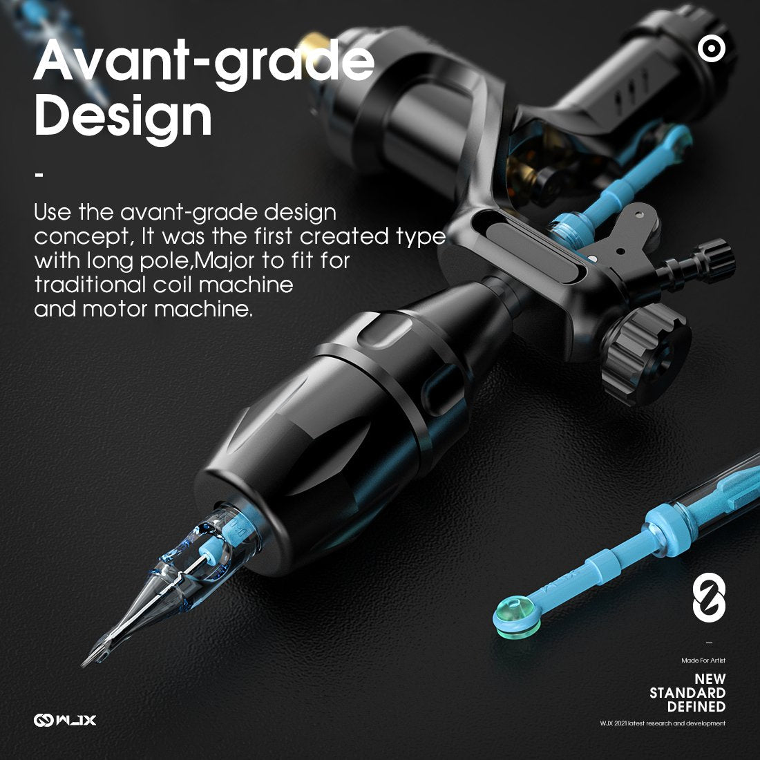 WJX Macropin Cartridges Sample Mixed Size RLL RSL CML - Box of 10 - Dragonhawktattoos