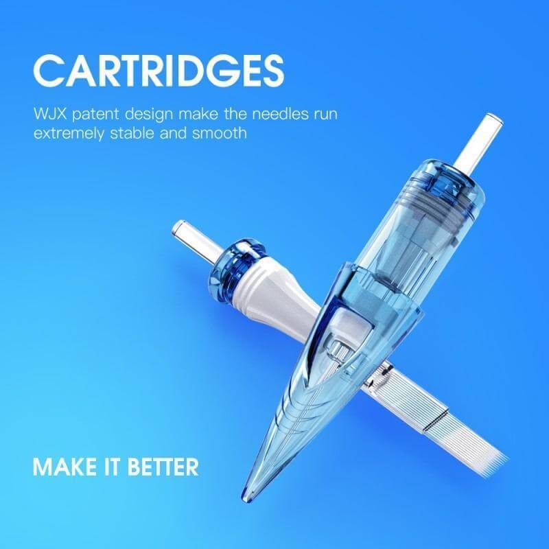 Dragonhawk Mast Tour Tattoo Machine Pen Gray Kit Wireless Supply Wjx Cartridges Needles with carrying Case - Dragonhawktattoos