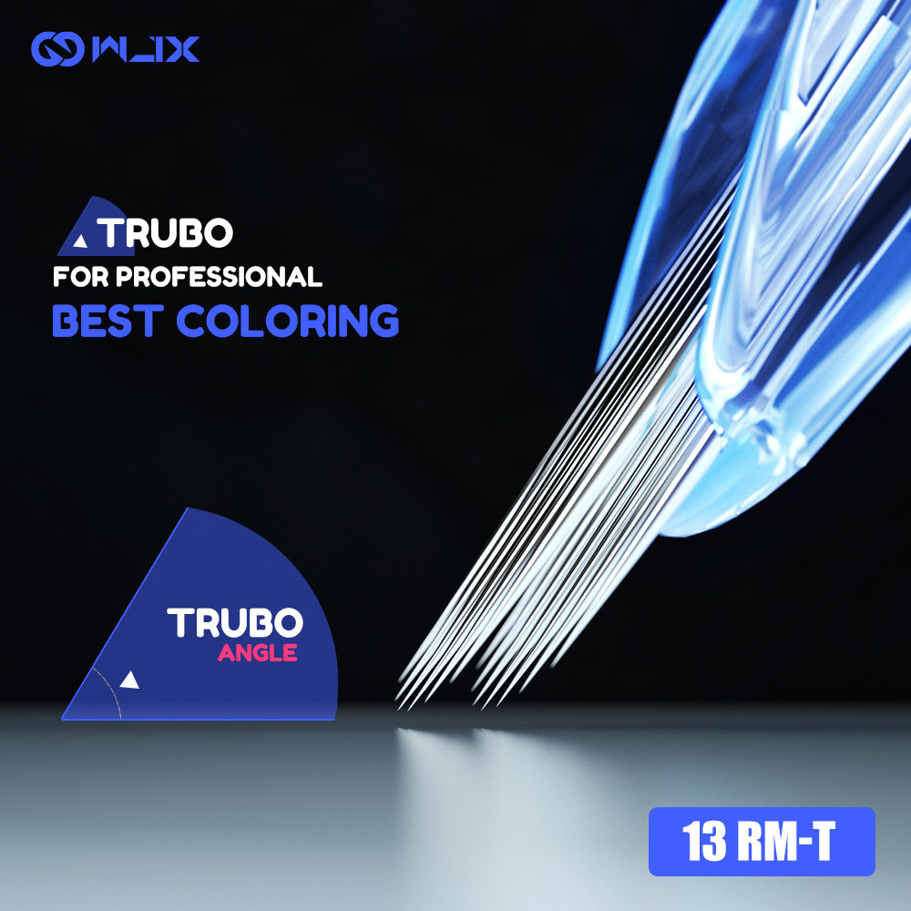 WJX Tattoo Cartridges Needle #12 Diameter 0.35MM 5mm Taper(RM-T) Turbo Box of 20 - Dragonhawktattoos