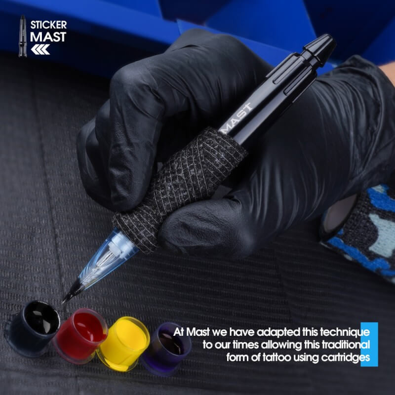 Mast Sticker Tattoo Cartridges Handpoke Machine Tool Supply - Dragonhawktattoos