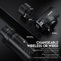 Wireless Tattoo Pen Machine with 2.6-4.0mm Strokes Changeable | Mast Flip Pro - Dragonhawktattoos