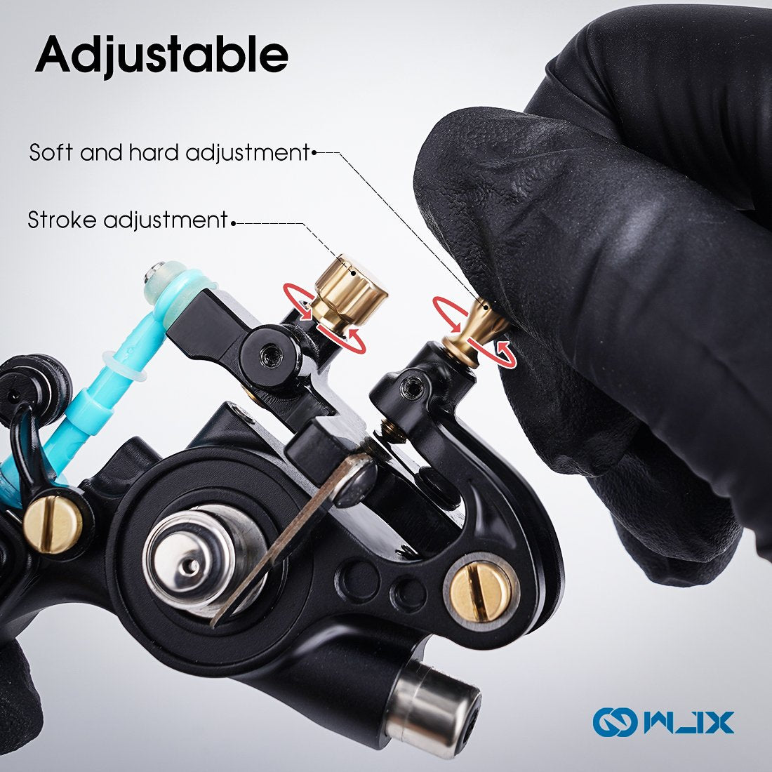 WJX W500 Rotary Soft Hard Adjustable Professional Tattoo Machine - Dragonhawktattoos