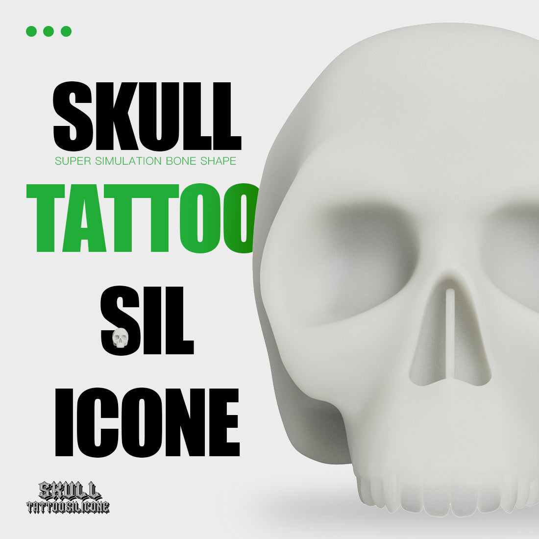 Dragonhawk Tattoo Blank Practice Skin Skull Tattoo Silicone - Dragonhawktattoos