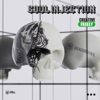 Dragonhawk Tattoo Blank Practice Skin Skull Tattoo Silicone - Dragonhawktattoos