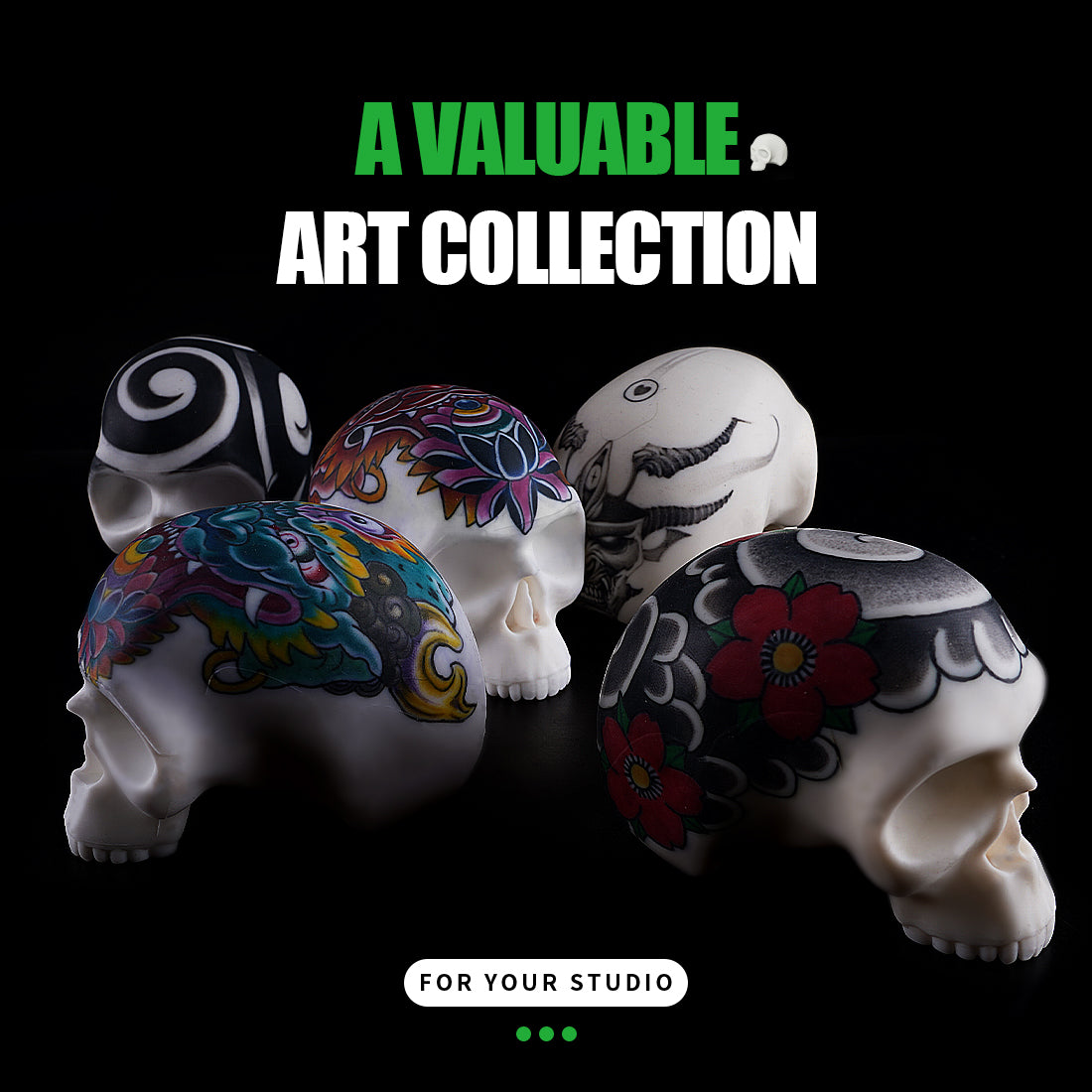 Dragonhawk Tattoo Blank Practice Skin Skull Tattoo Silicone - Dragonhawktattoos