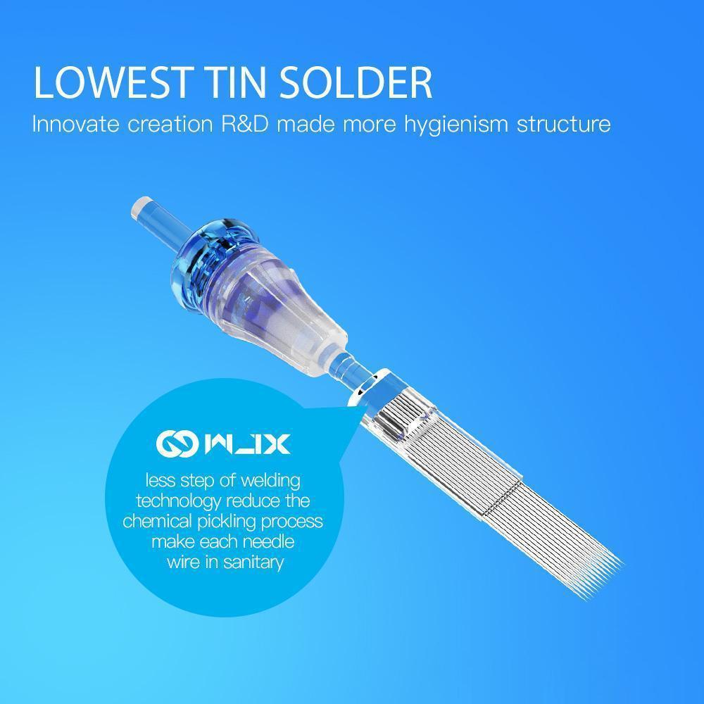 WJX Tattoo Cartridges 0.35MM Standard Round Liner (20pcs per box) - Dragonhawktattoos