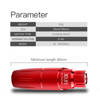 Dragonhawk Mast Tour Wireless Tattoo Kit ( Colour: Red ) - Dragonhawktattoos