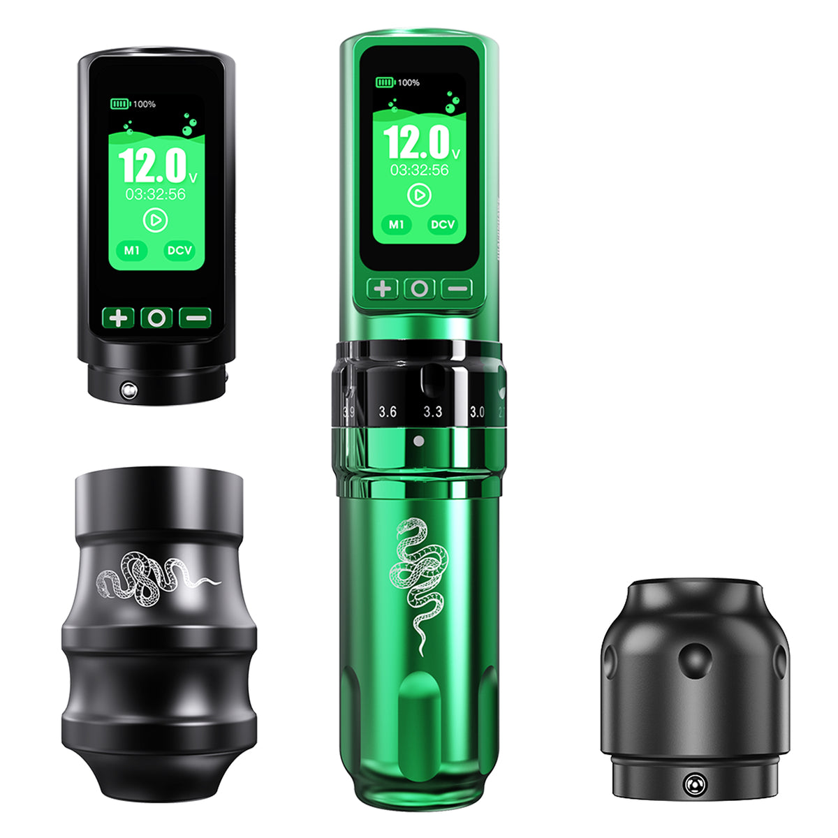 Dragonhawk Fold Pro Year of Snake Edition Wireless Tattoo Machine Pen 3000mAh Battery - Dragonhawktattoos