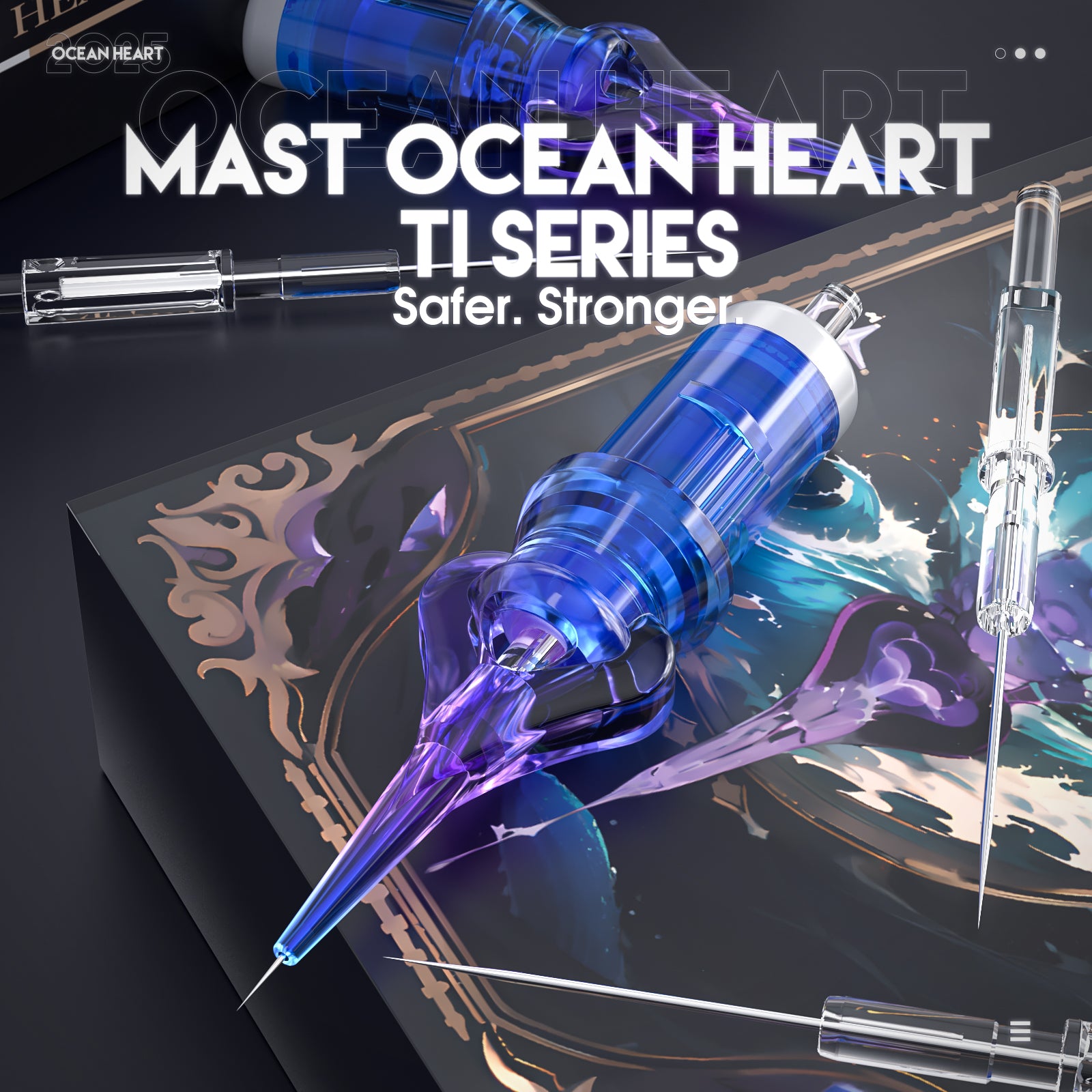Mast Ocean Heart Ti シリーズ カートリッジ針 – 20 個入りボックス