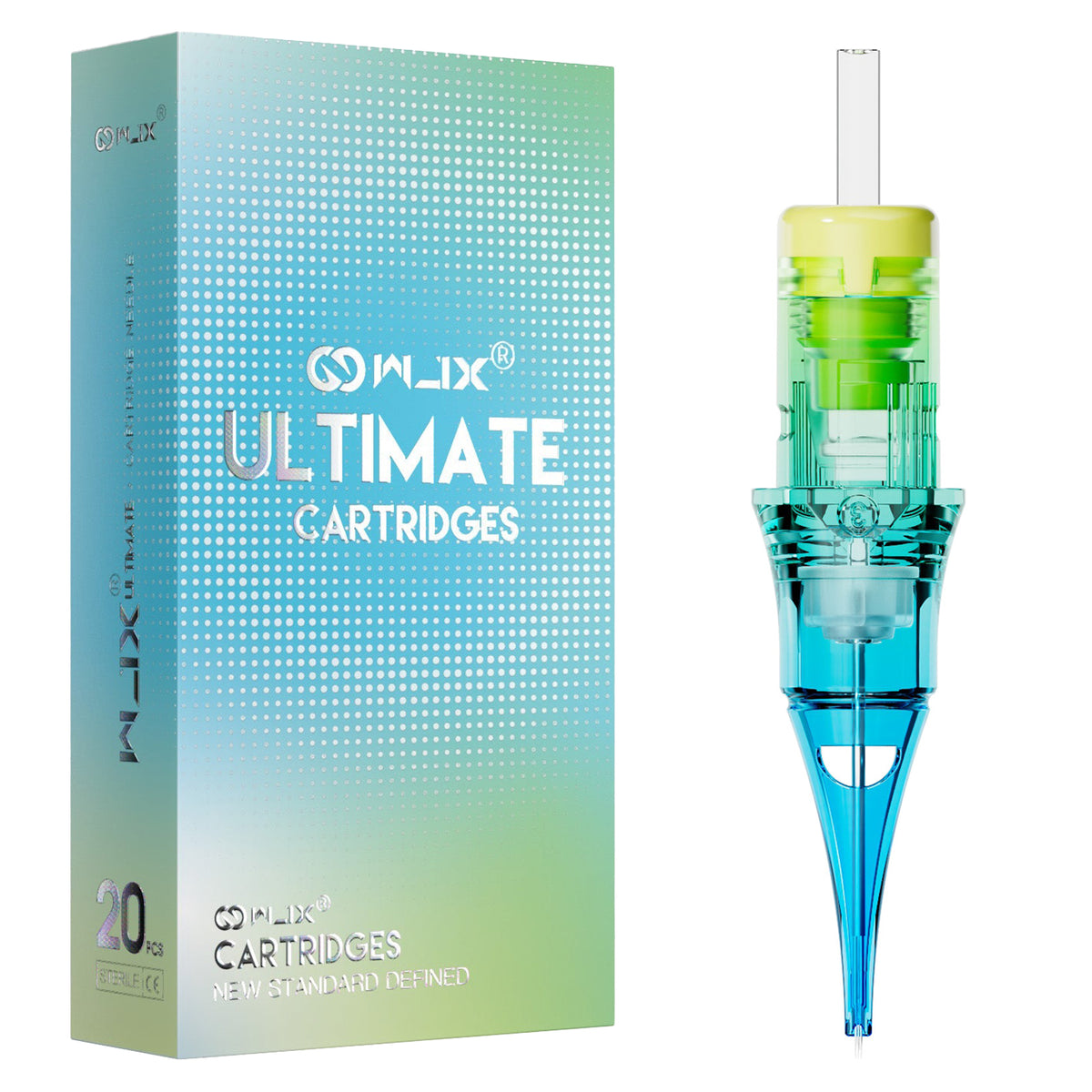 WJX ULTIMATE Cartridge Needles 0.3MM 3.5mm Taper(RS) Round Shader - Box of 20 - Dragonhawktattoos