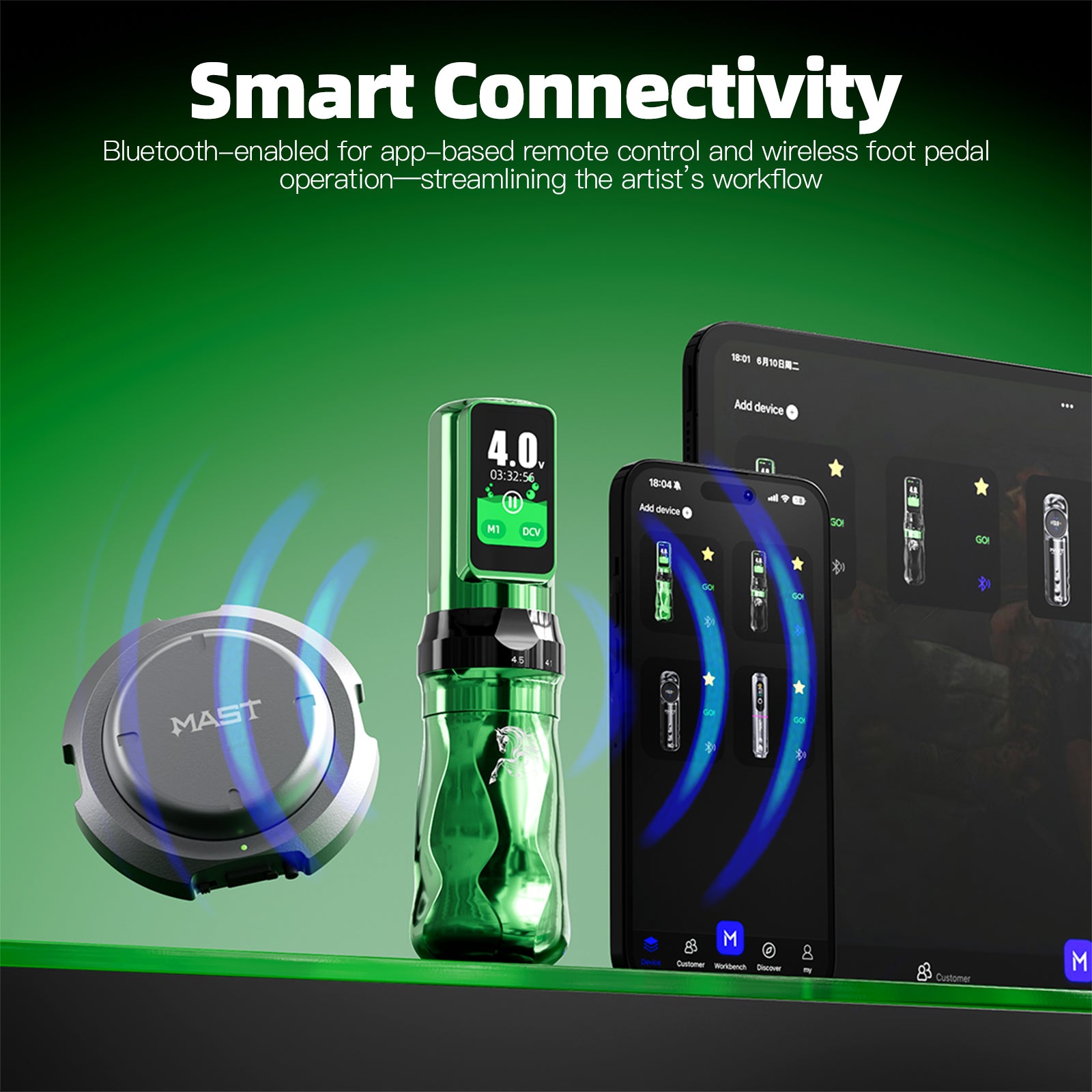 Mast Fold Pro Year of the Horse Edition Wireless Tattoo Pen Machine