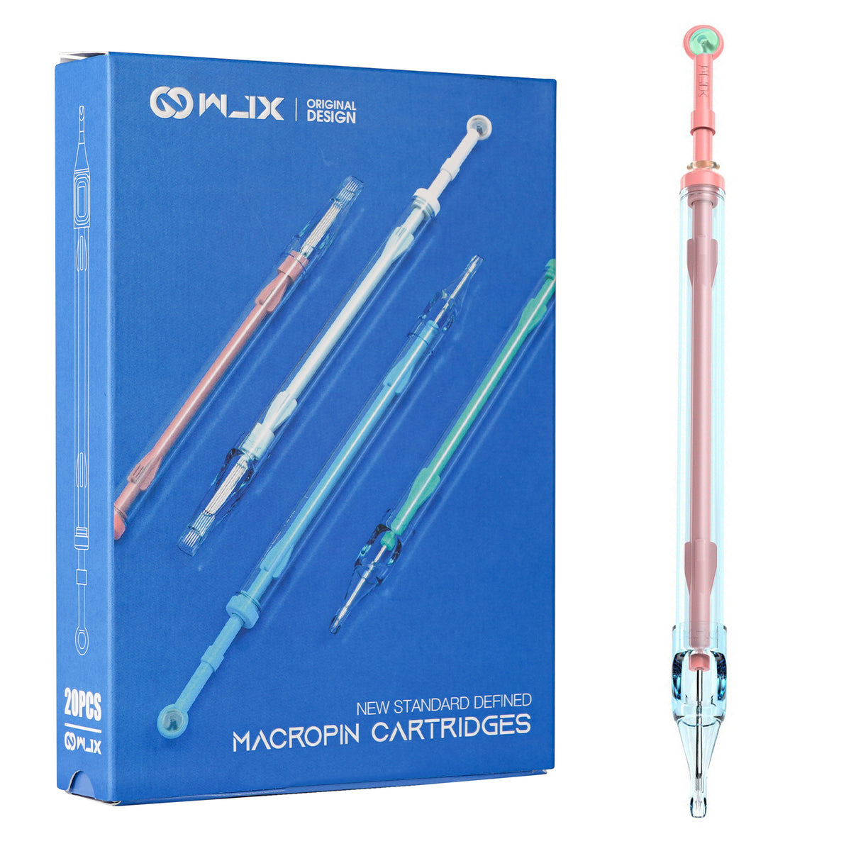 WJX Macropin Cartridge Needles 0.35MM Round Liner(RLL)  - Box of 20 - Dragonhawktattoos