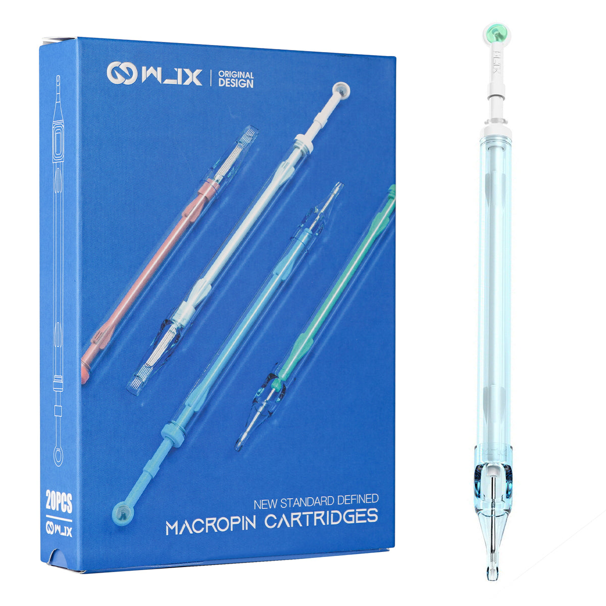 WJX Macropin Cartridge Needles 0.35MM Standard Magnum(MGL) - Box of 20 - Dragonhawktattoos