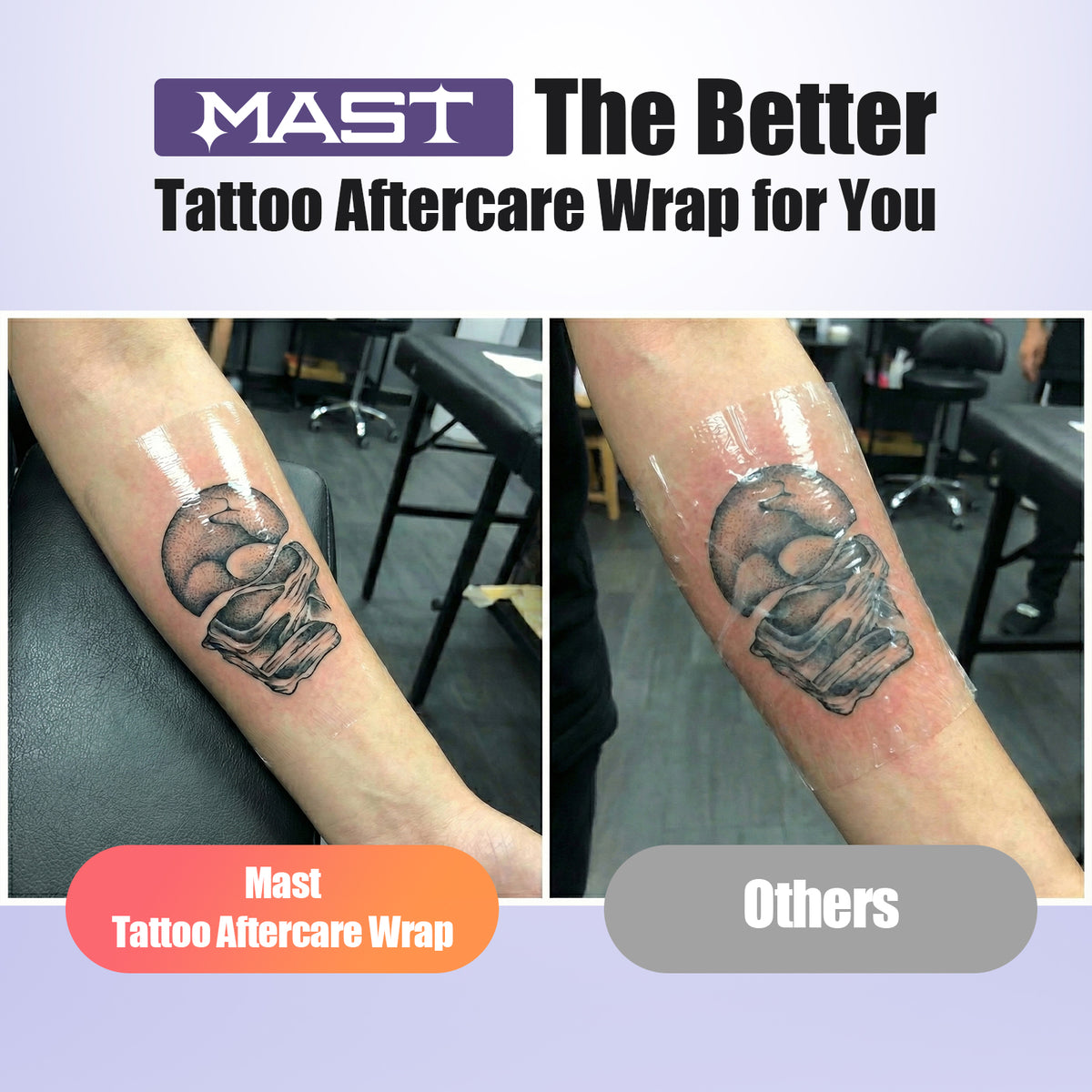 Mast Tattoo Aftercare Wrap Dual-Tear Tattoo Protection Film - Dragonhawktattoos