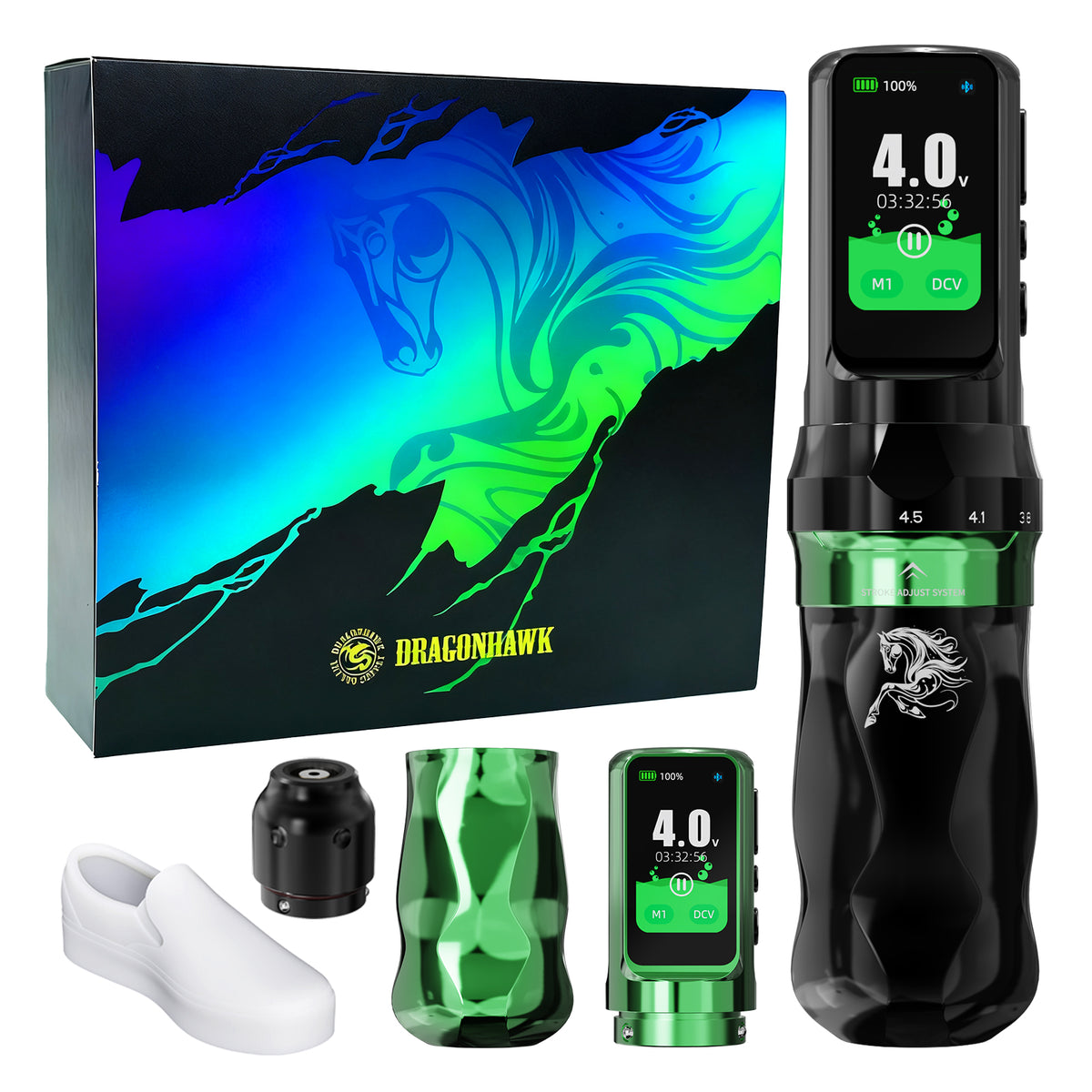 Mast Fold Pro Year of the Horse Edition Wireless Tattoo Pen Machine  2.5-4.5mm 7 Adjustable Strokes