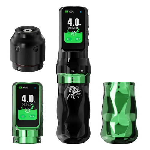 Mast Fold Pro Year of the Horse Edition Wireless Tattoo Pen Machine  2.5-4.5mm 7 Adjustable Strokes - Dragonhawktattoos