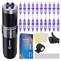Dragonhawk Wireless Tattoo Machine Kit With 20pcs Tattoo Needles - Dragonhawktattoos