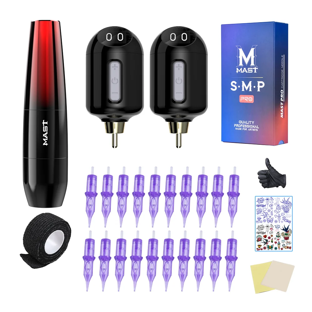 Mast P15 Wireless Tattoo Pen Machine Kit with MastLabs Airbot - Dragonhawktattoos